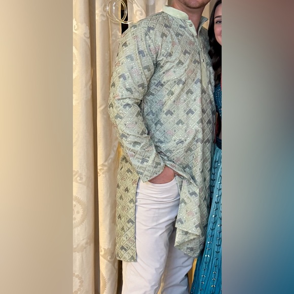 Green Men’s Kurta